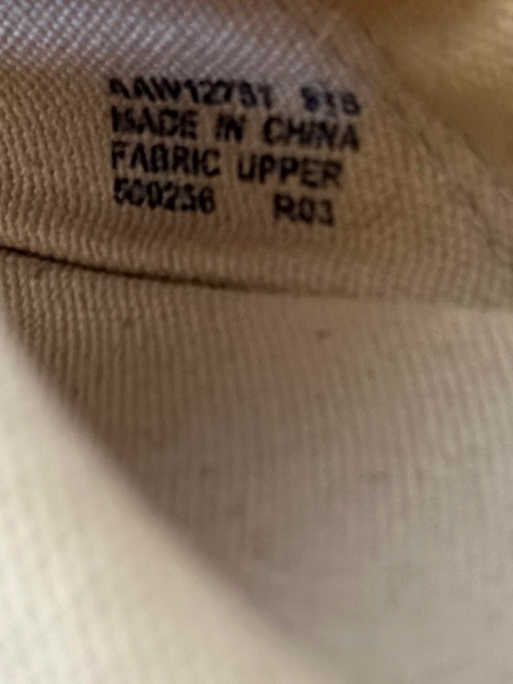 Polo by Ralph Lauren Beige Canvas Slide with White Logo - Picture 3 of 3